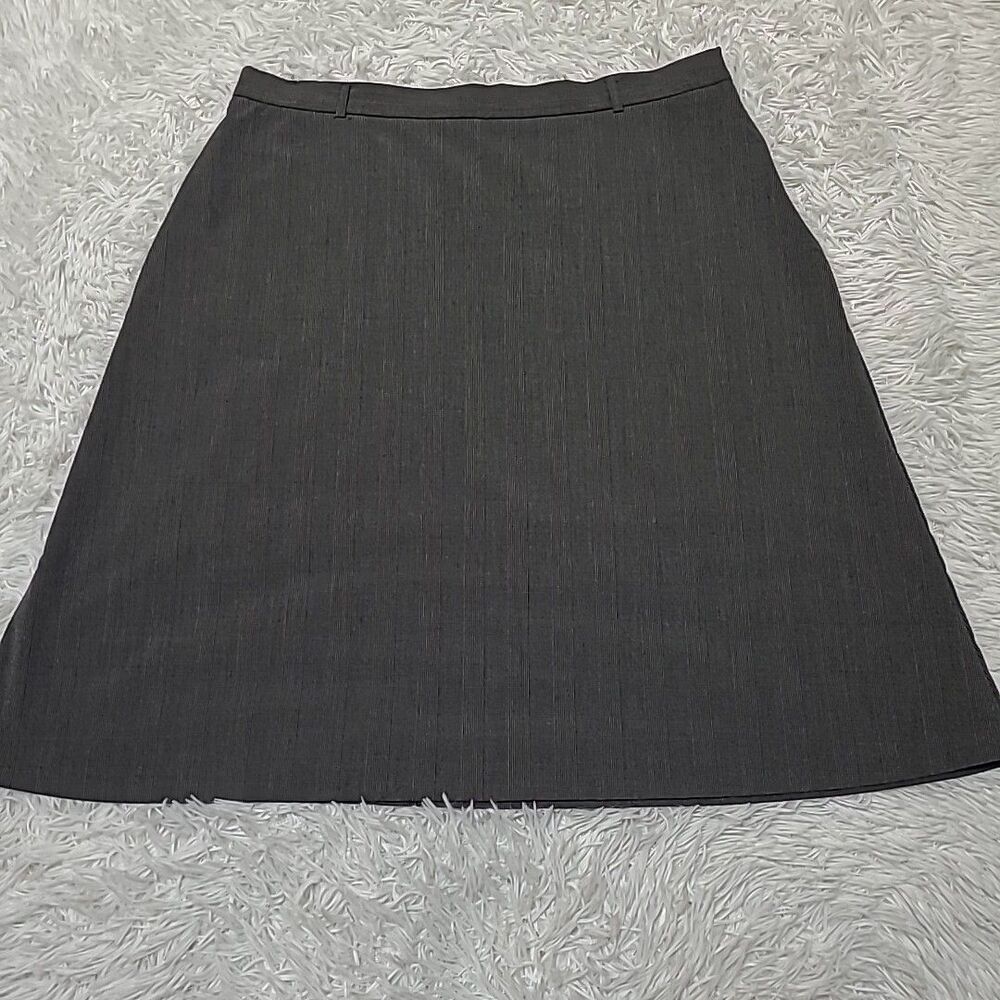 Pantology A Line Skirt Womens Size 16 Side Zip Knee Length Grey Career